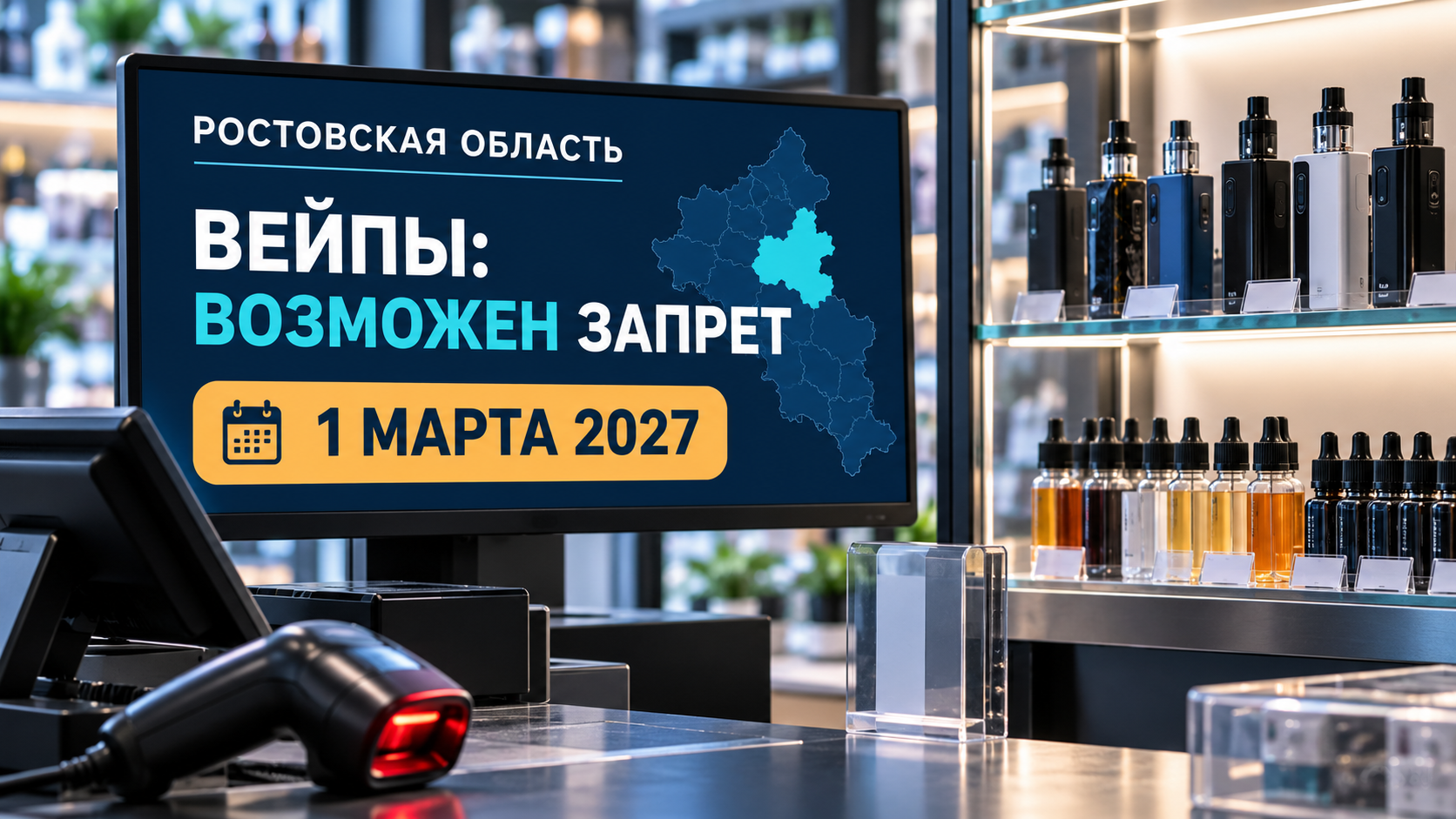 В Ростовской области готовят запрет продажи вейпов с 1 марта 2027 года