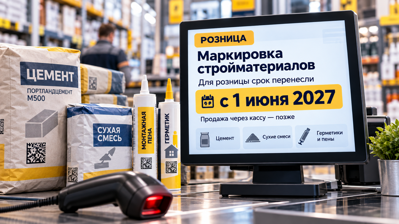 Маркировка строительных материалов в рознице: сроки и что входит